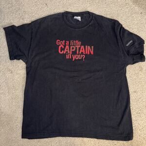 Y2K Captain Morgan Rum Promo T-shirt XL 23x28